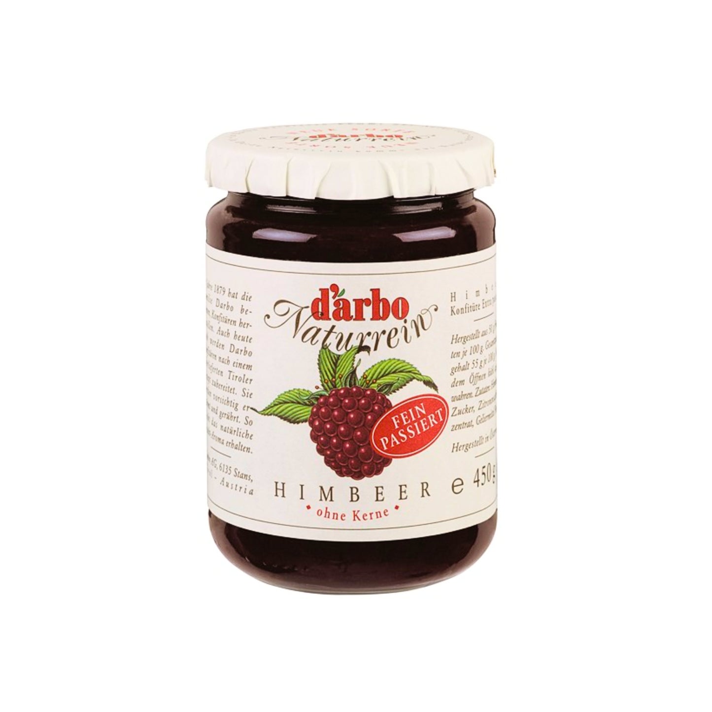 Darbo Naturrein Himbeere Passiert 450g