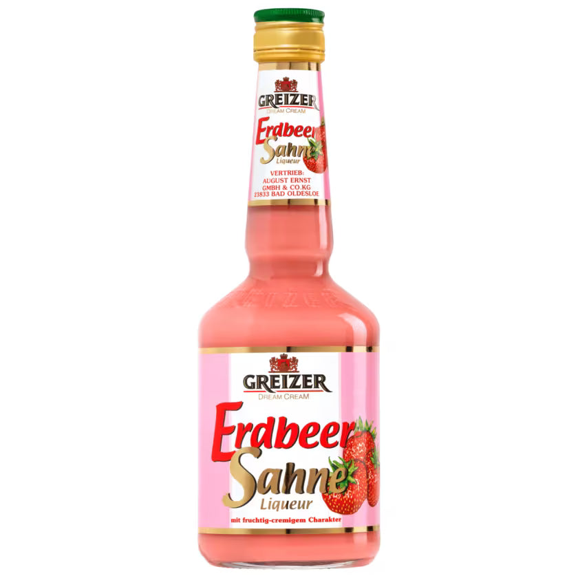 Greizer Erdbeer-Sahne-Likör 15% 0,5l