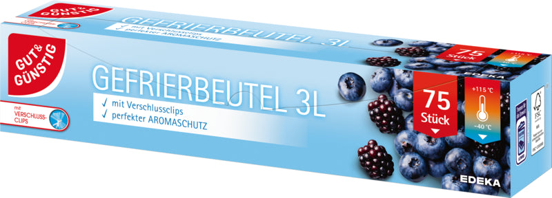 GUT&GÜNSTIG Gefrierbeutel 75x3l