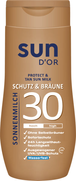 sun D'OR Sonnenmilch Schutz&Bräune LSF30 250ml