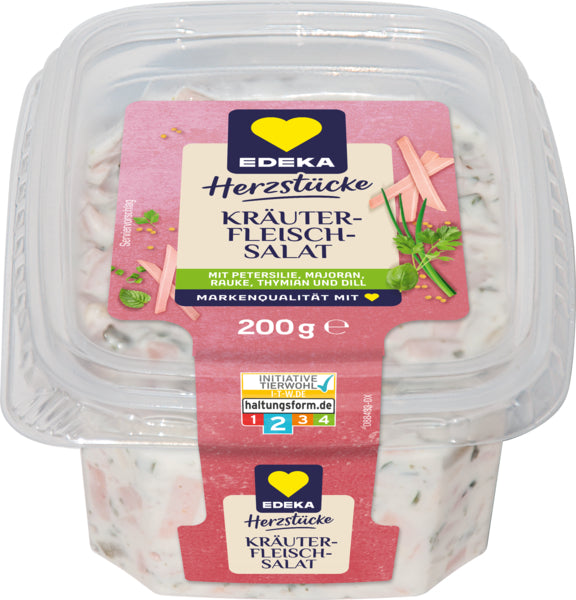 EDEKA Herzstücke Kräuterfleischsalat 200g ITW