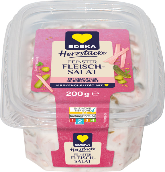 EDEKA Herzstücke Feinster Fleischsalat 200g ITW