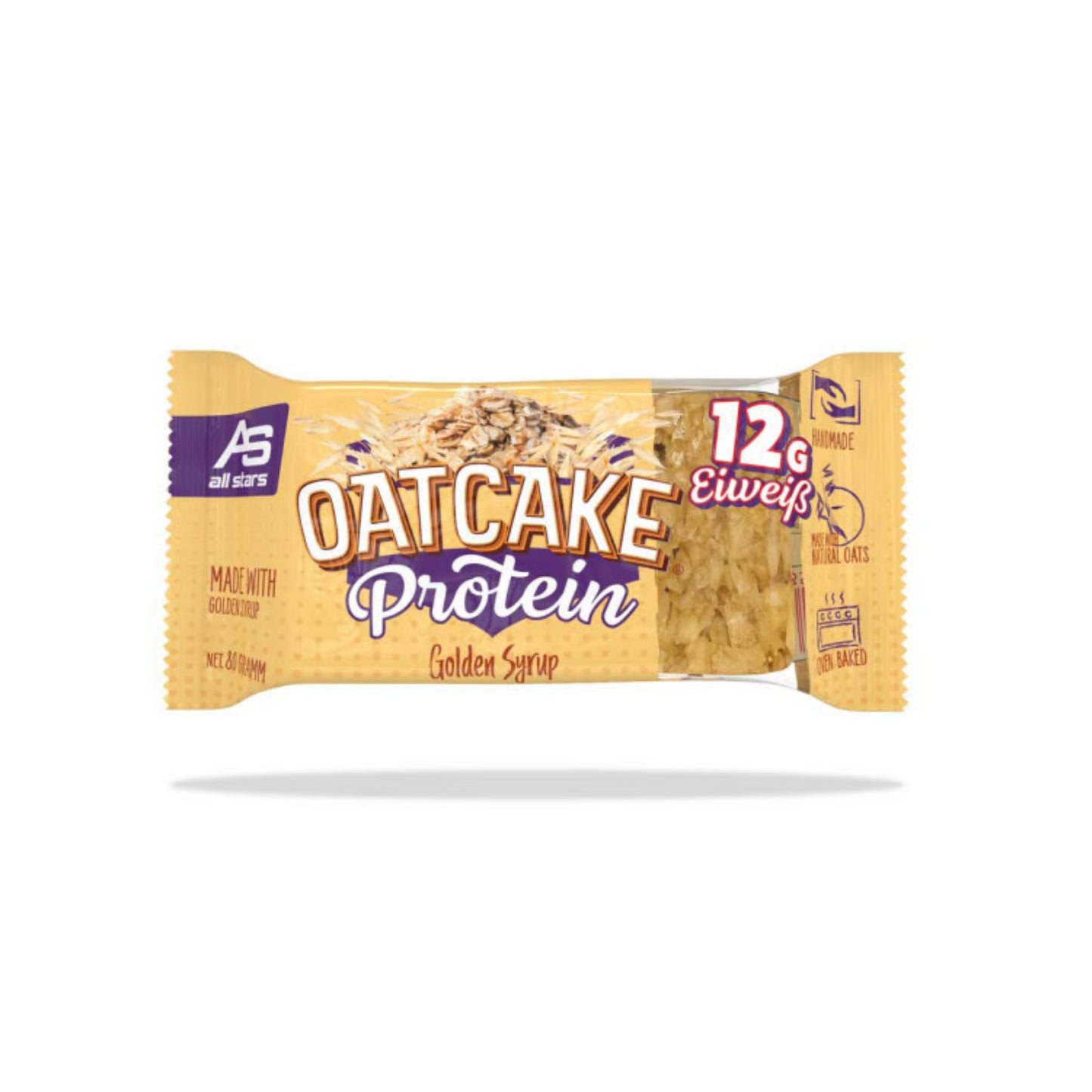 All Stars Oatcake Bar Protein Golden Syrup 80g