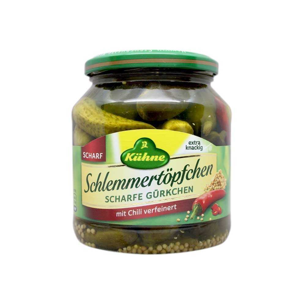 Kühne Schlemmertöpfchen Scharfe Gürkchen 530g