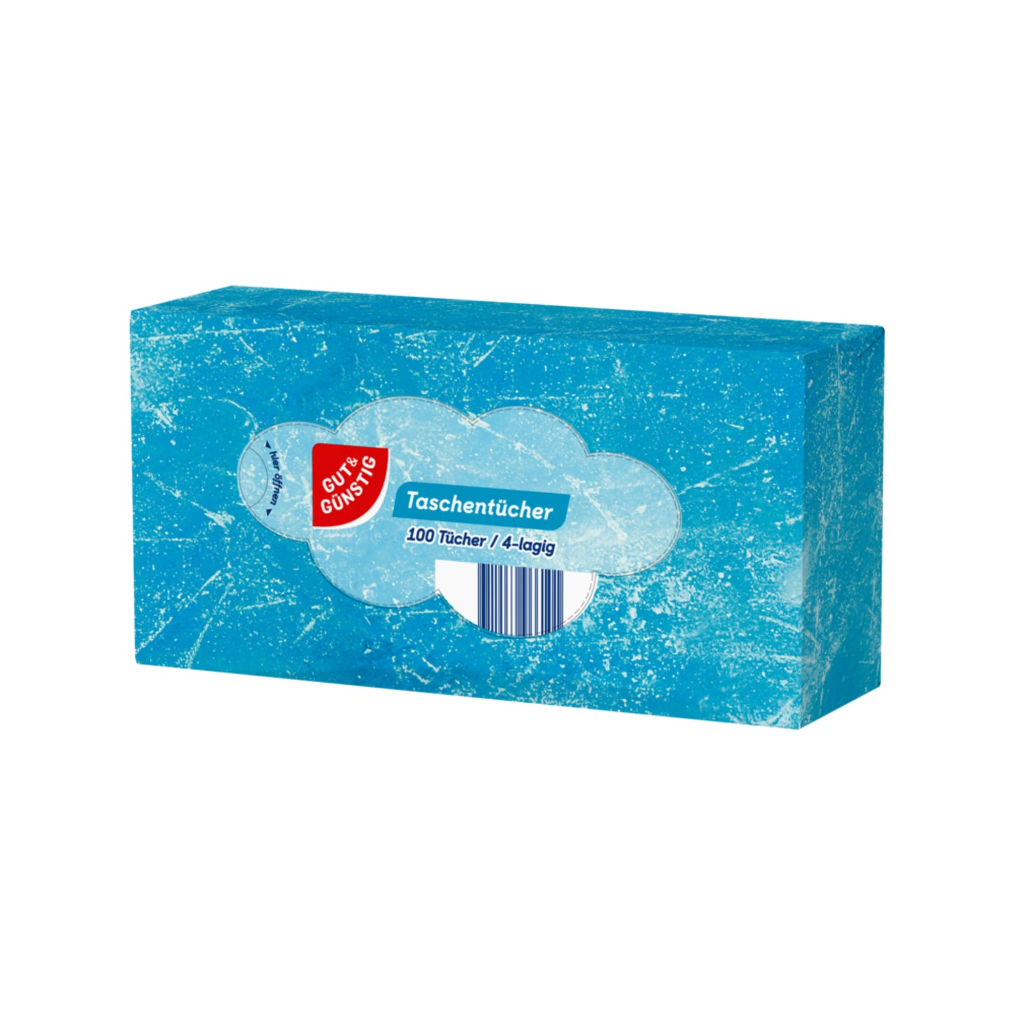 GUT&GÜNSTIG Taschentücher in der Box 4lagig 100ST