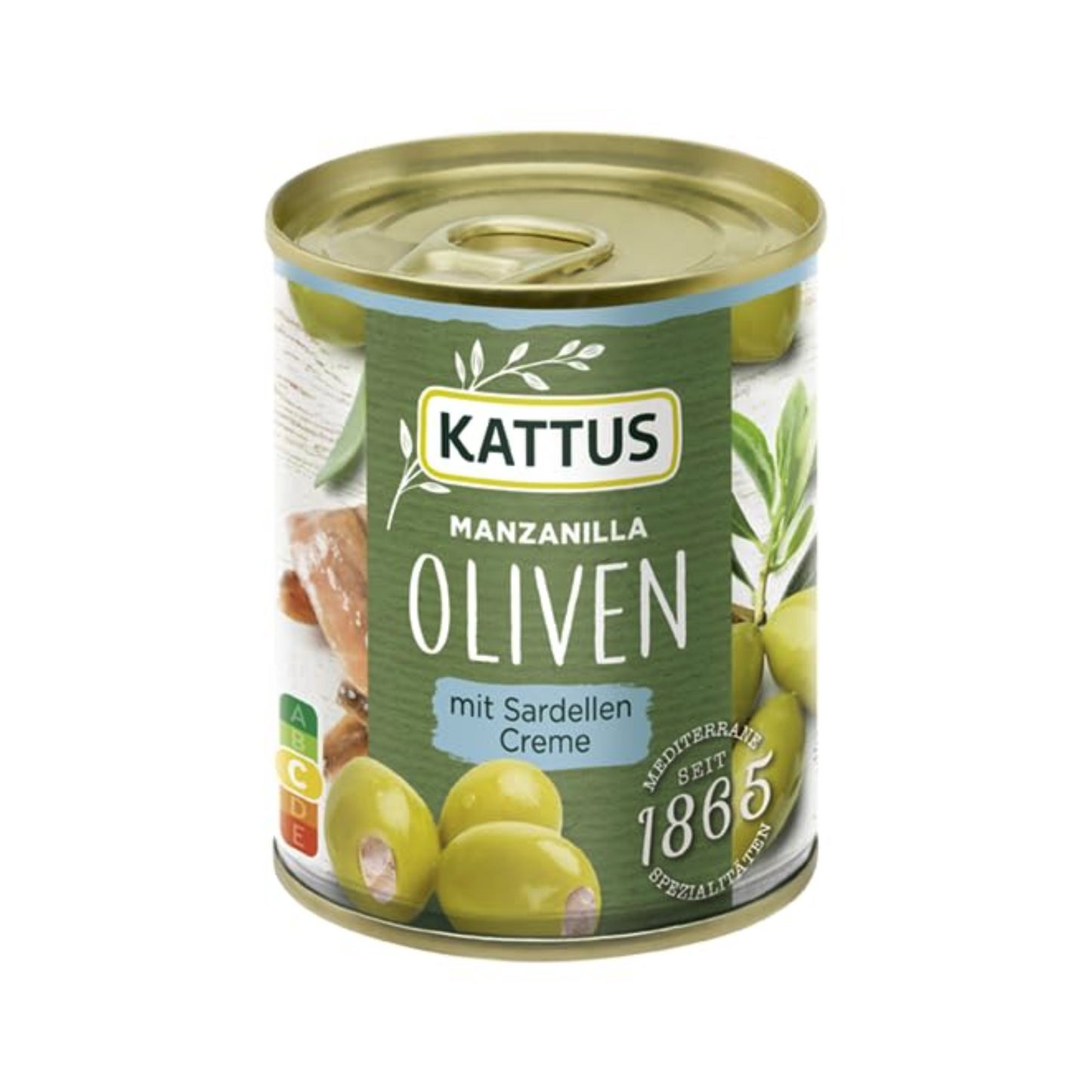 Kattus Oliven mit Sardellencreme gefüllt 200g