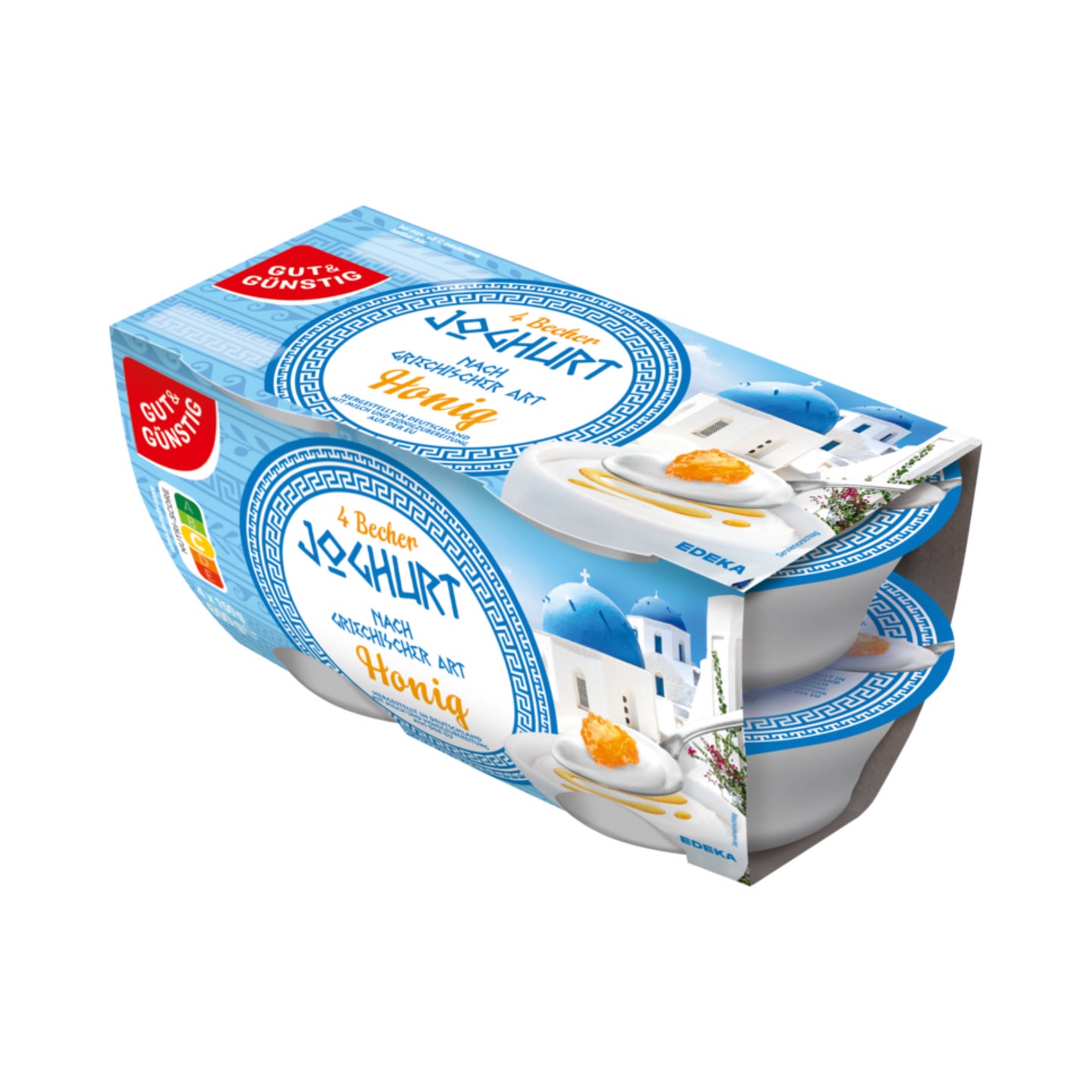 GUT&GÜNSTIG Joghurt nach griechischer Art Honig 4x150g