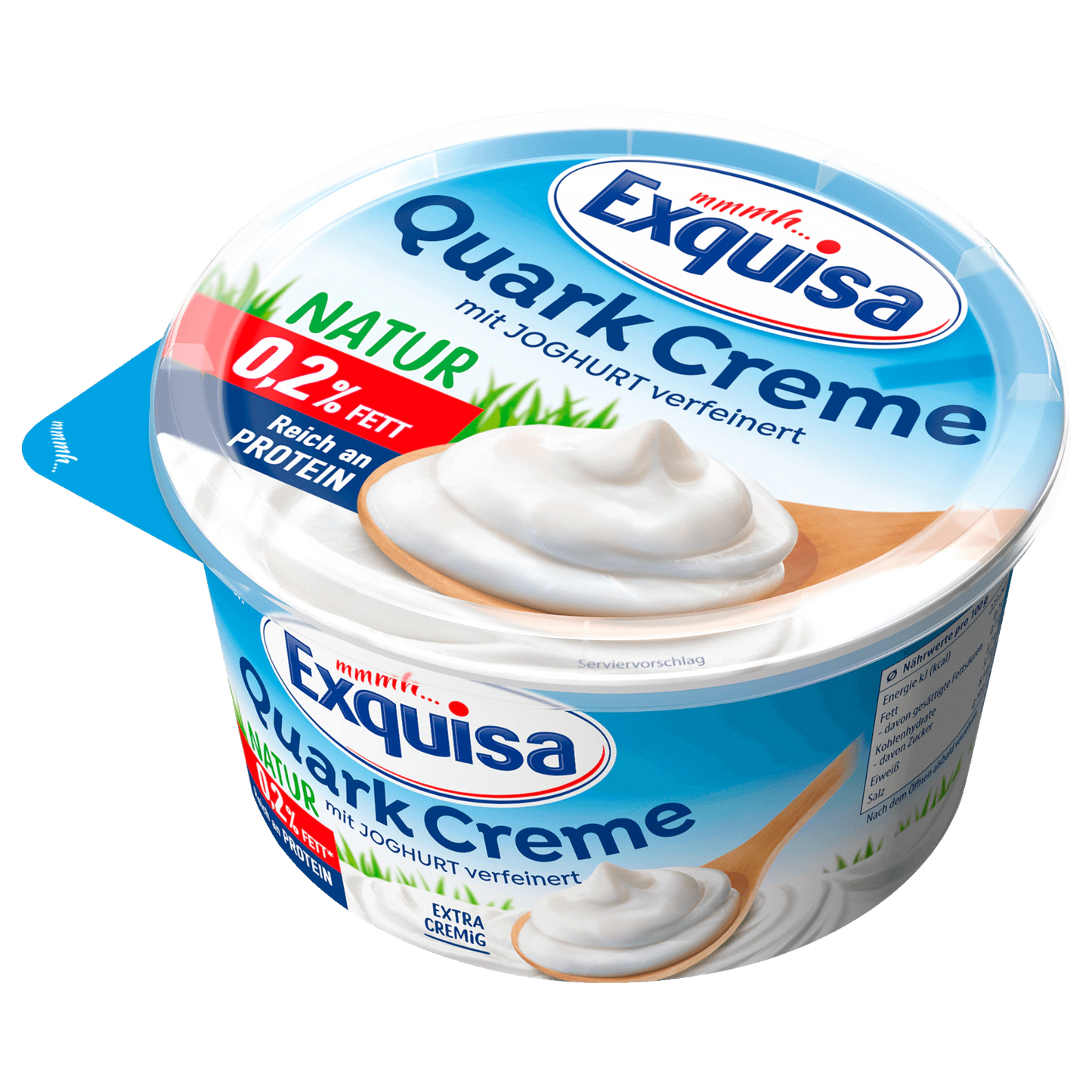 Exquisa QuarkCreme Natur 0,2% Abs.500g
