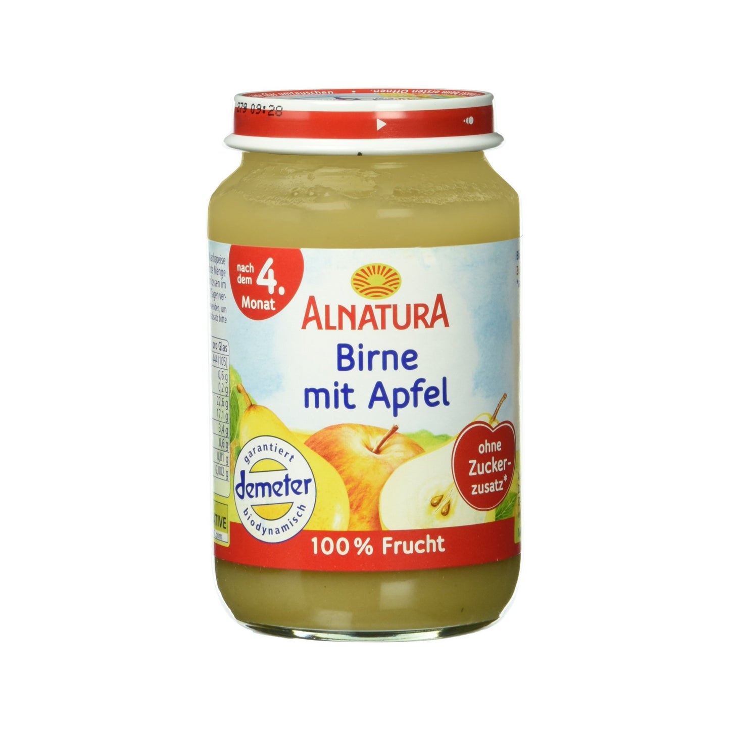 Demeter Alnatura Birne mit Apfel nach dem 4.Monat 190g