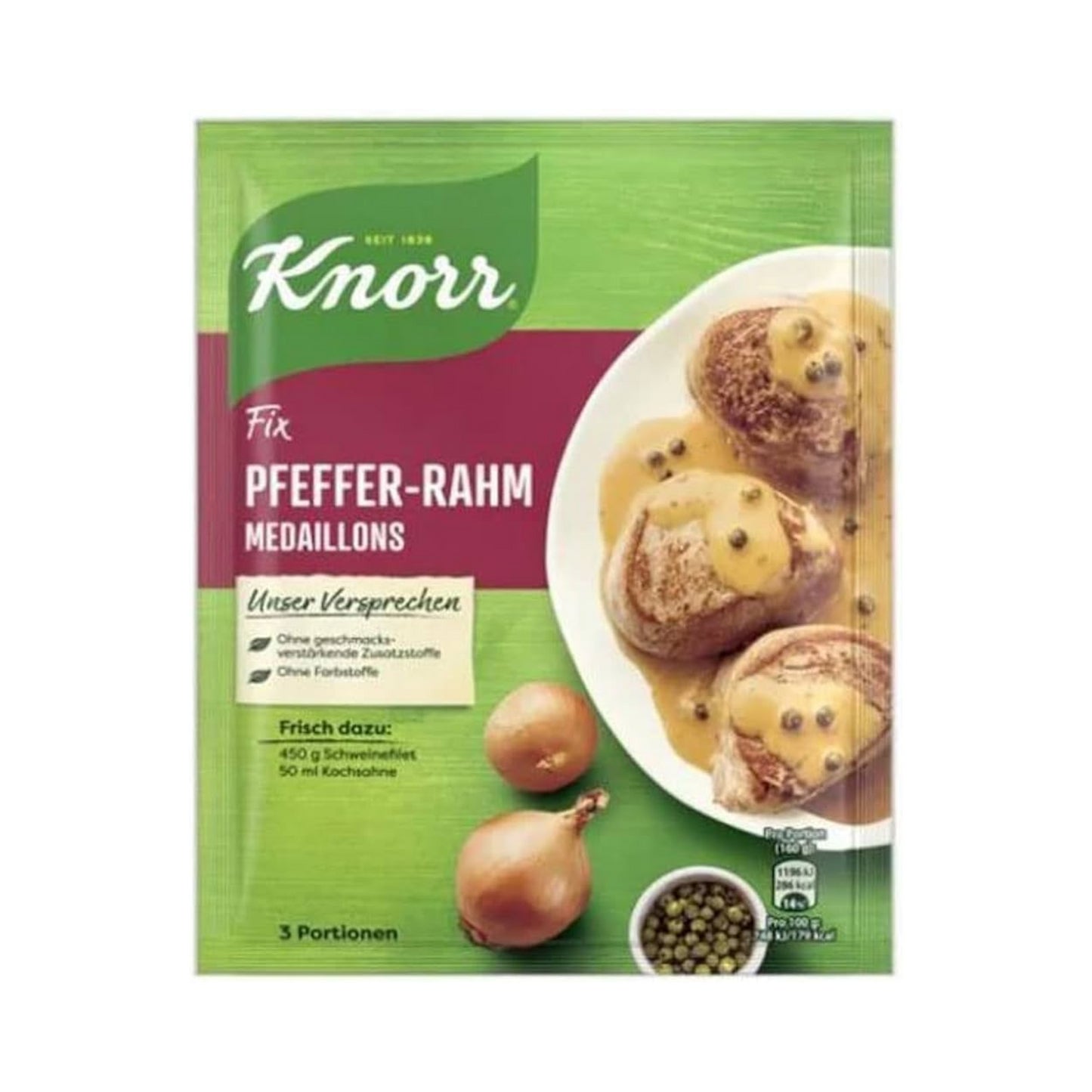 Knorr Fix Pfeffer Rahm Medaillons 35g