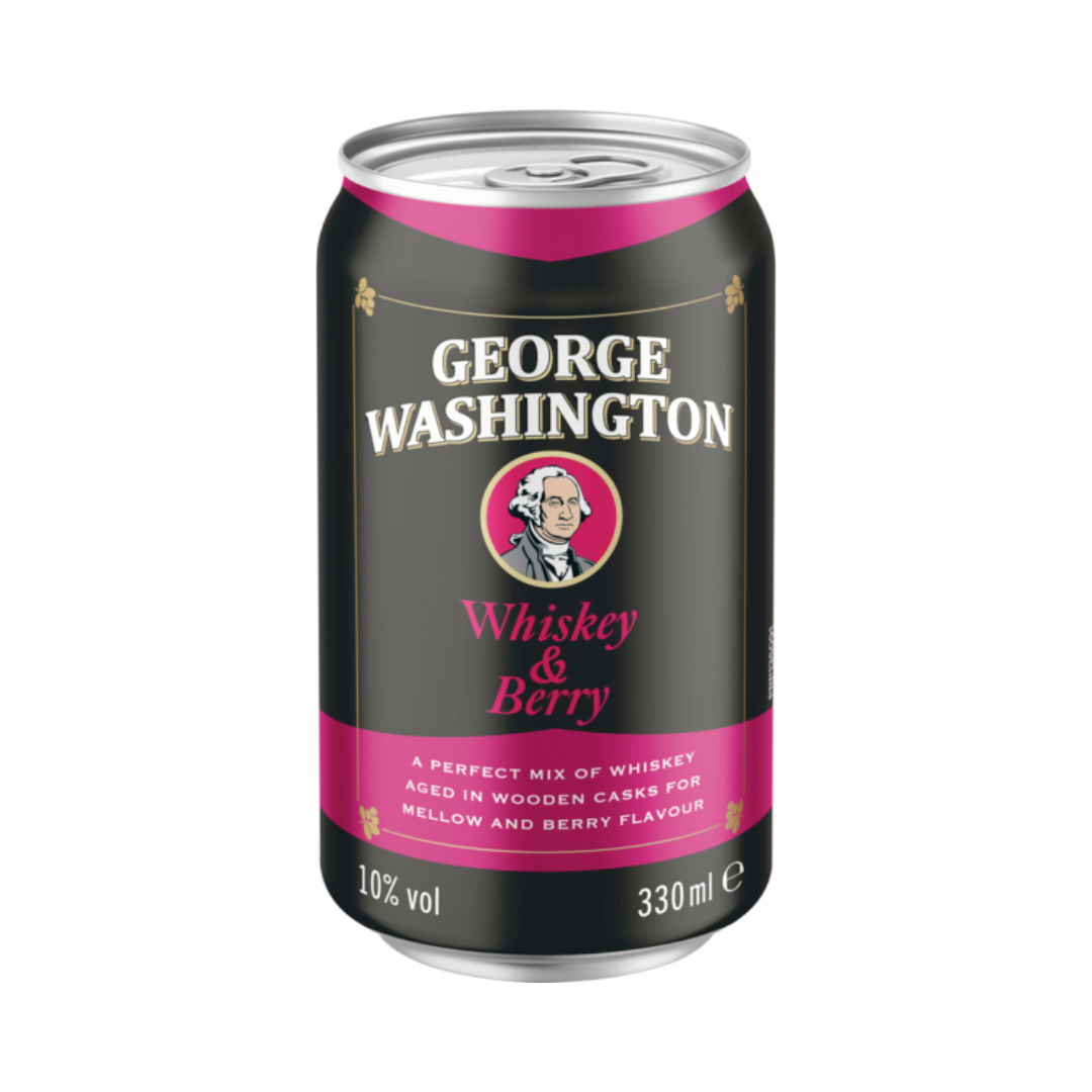 George Washington Whiskey Berry 10% 330ml DPG