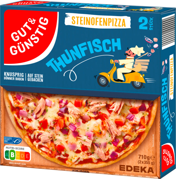MSC GUT&GÜNSTIG Steinofenpizza Thunfisch 2x355g