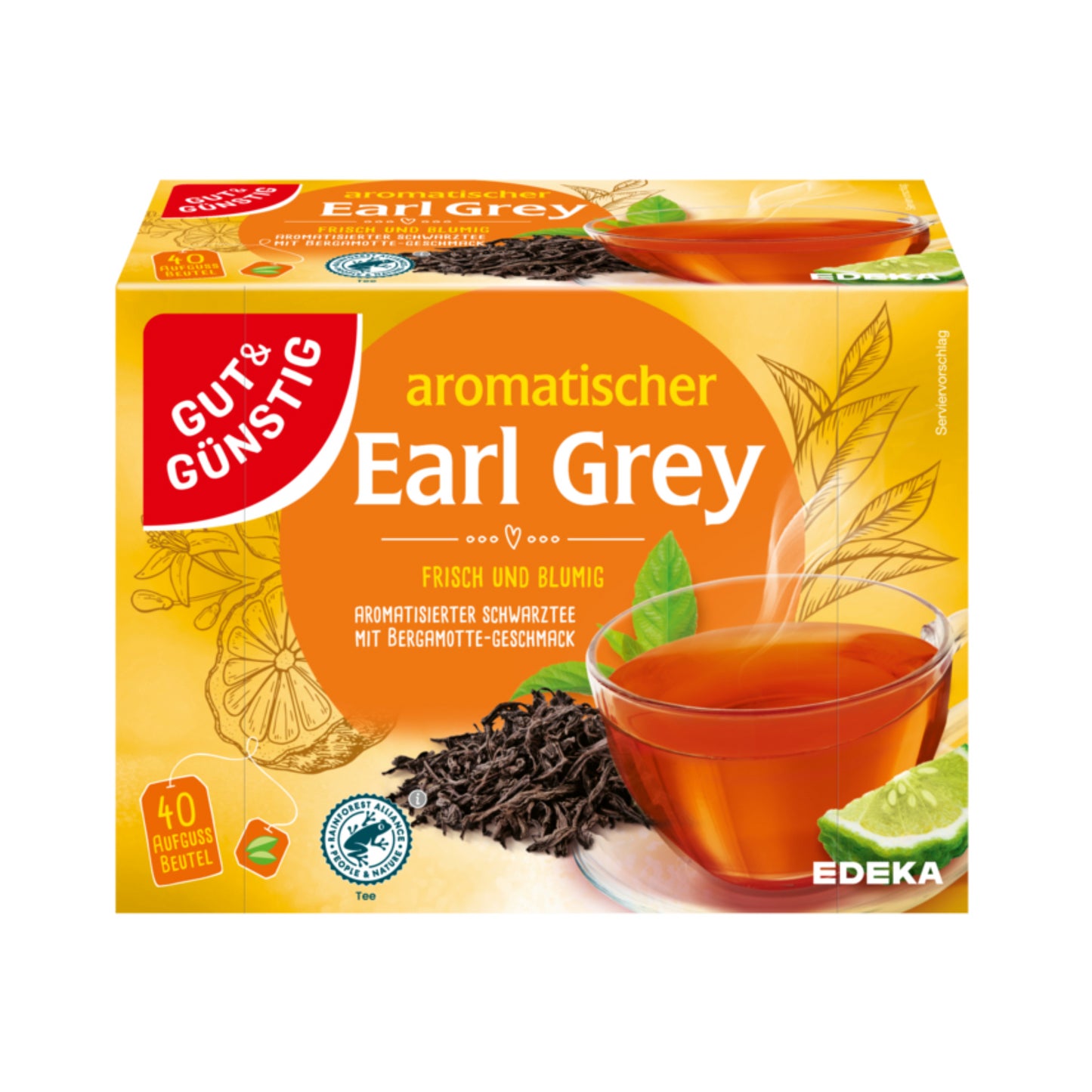 GUT&GÜNSTIG Earl Grey Tee 40ST 70g