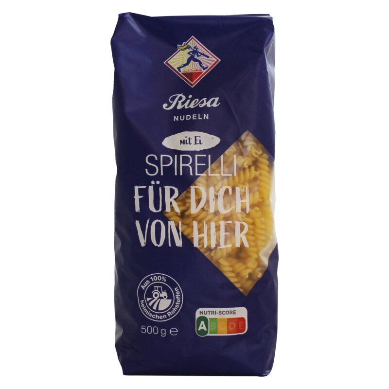 Riesa Eiernudeln Spiralen 500g