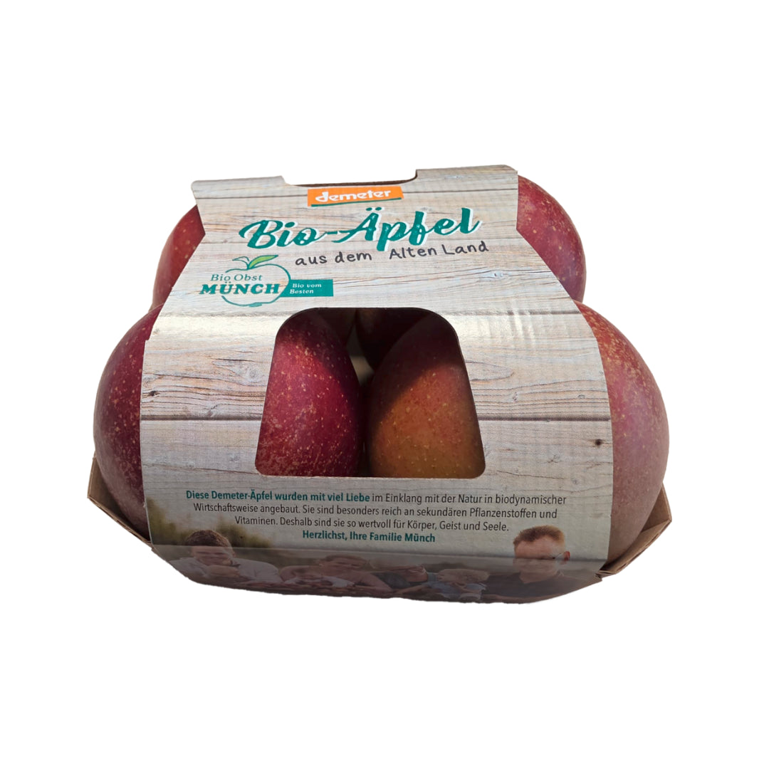 Bio Demeter Äpfel Wellant Fresco Deutschland Klasse II 600g Karton