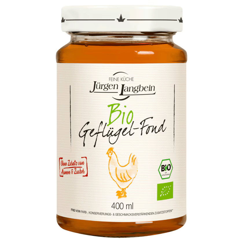 Bio Jürgen Langbein Geflügel-Fond 400ml