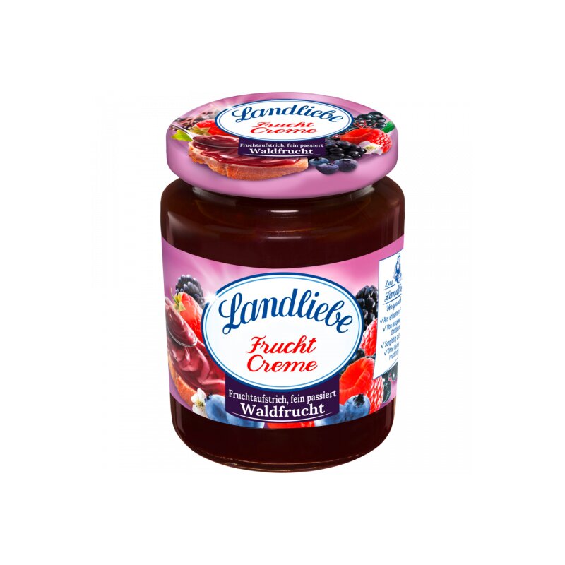 Landliebe Fruchtcreme Waldbeeren fein passiert 200g