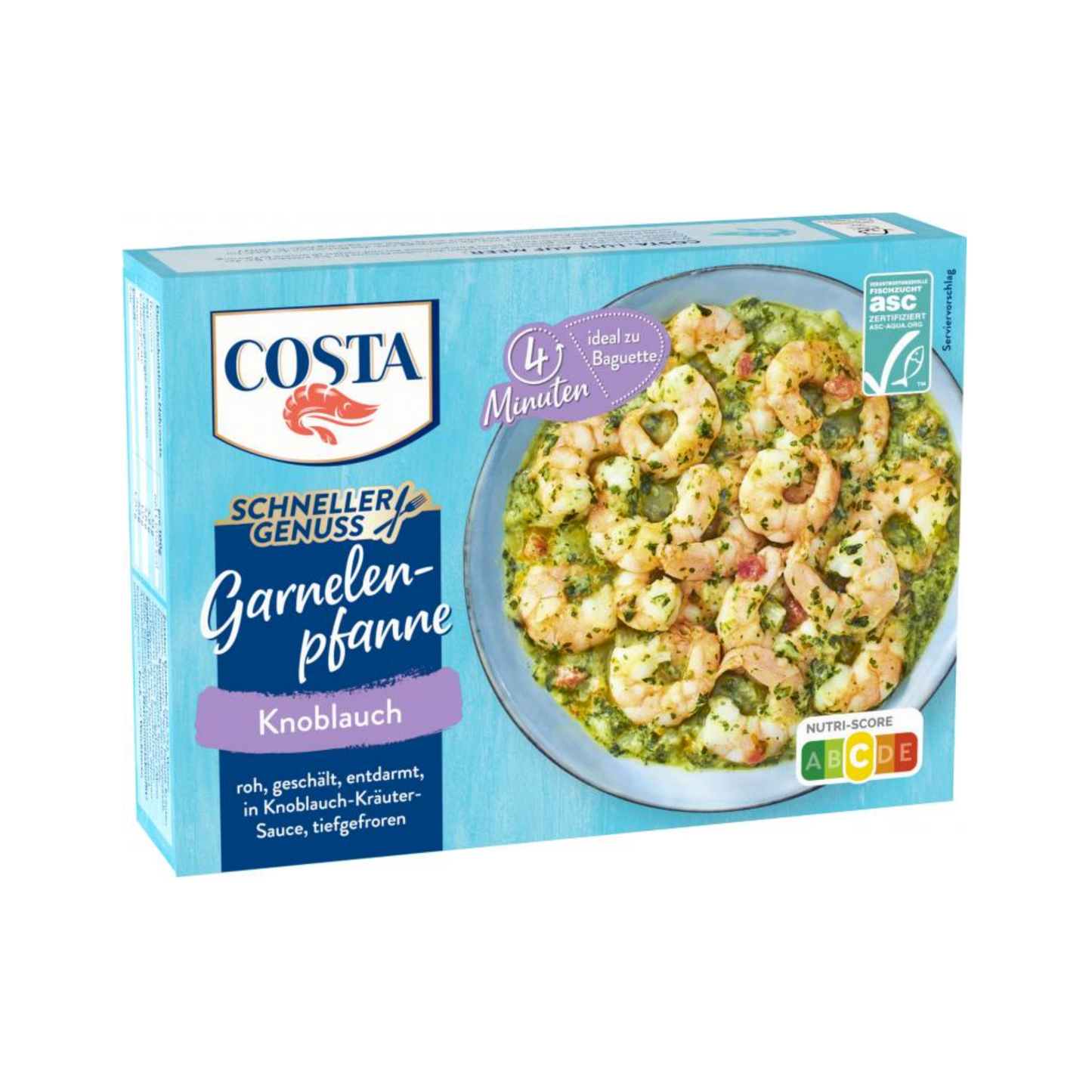ASC Costa Garnelenpfanne Knoblauch 275g