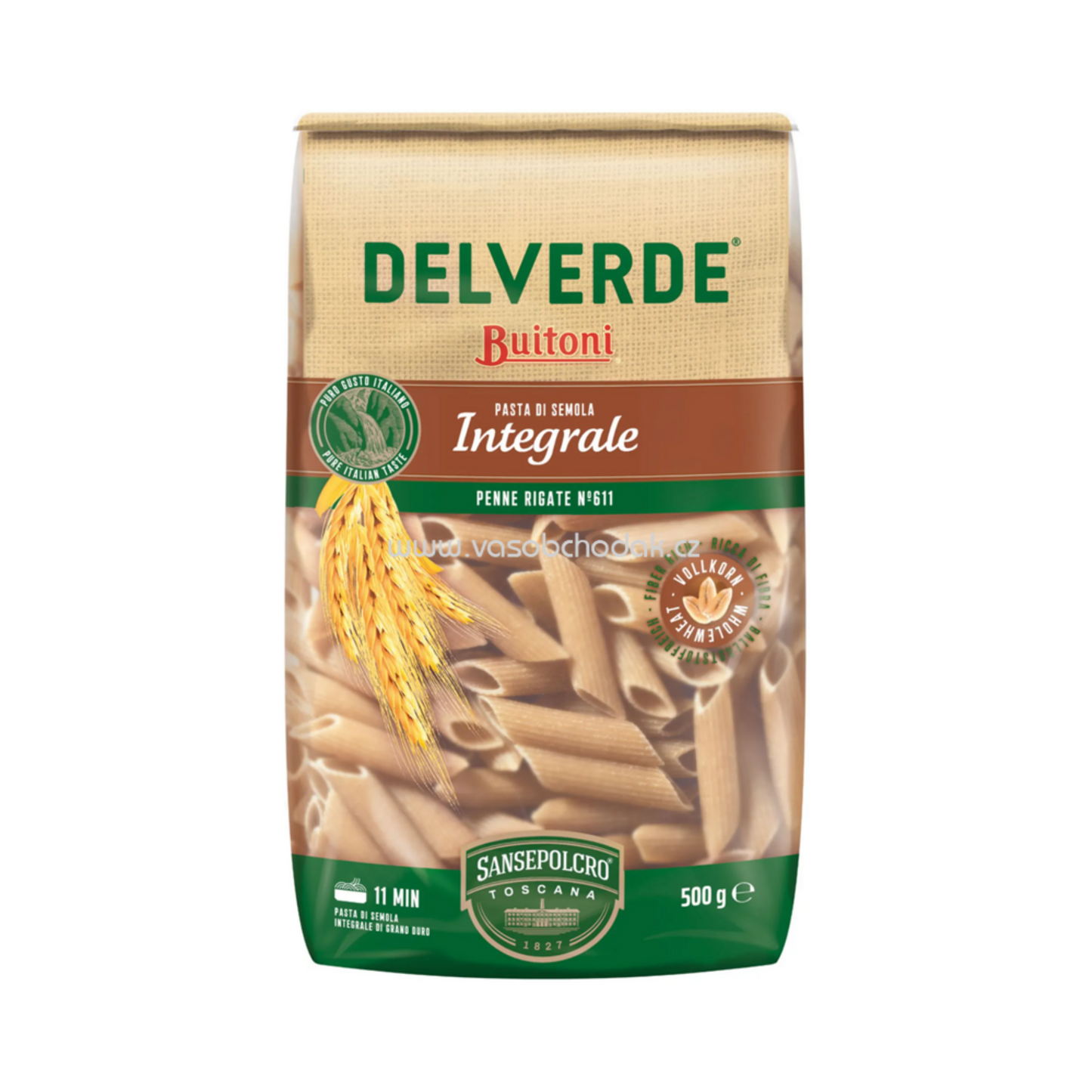 Delverde Classica Integrale Penne Rigate 500g