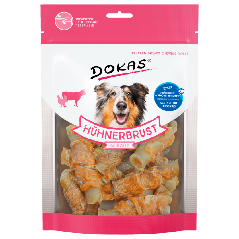 Dokas Hühnerbrust Kaurolle 250g