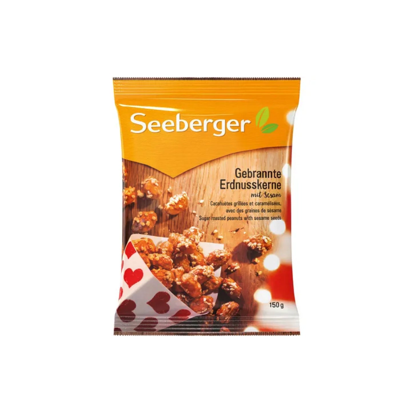 Seeberger Gebrannte Erdnusskerne mit Zuckerkruste und Sesam 150g