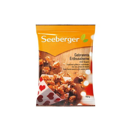 Seeberger Gebrannte Erdnusskerne mit Zuckerkruste und Sesam 150g