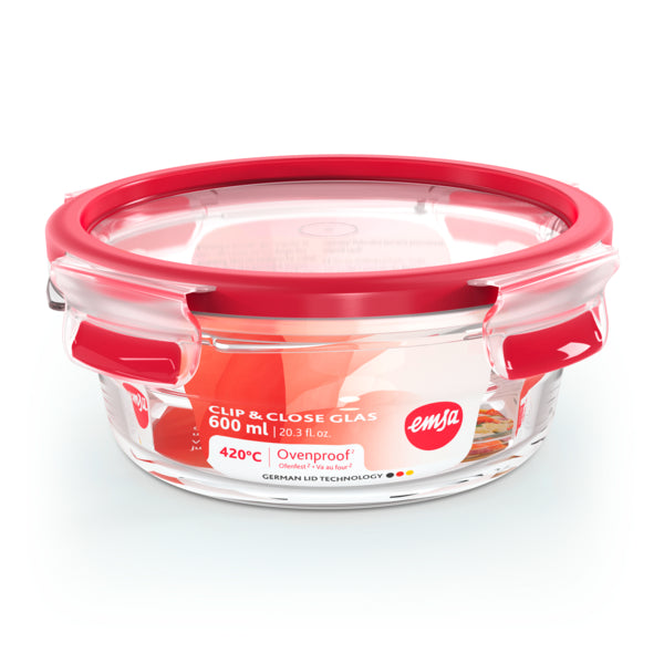 Emsa Frischhaltedose Clip&Close Glas 600ml