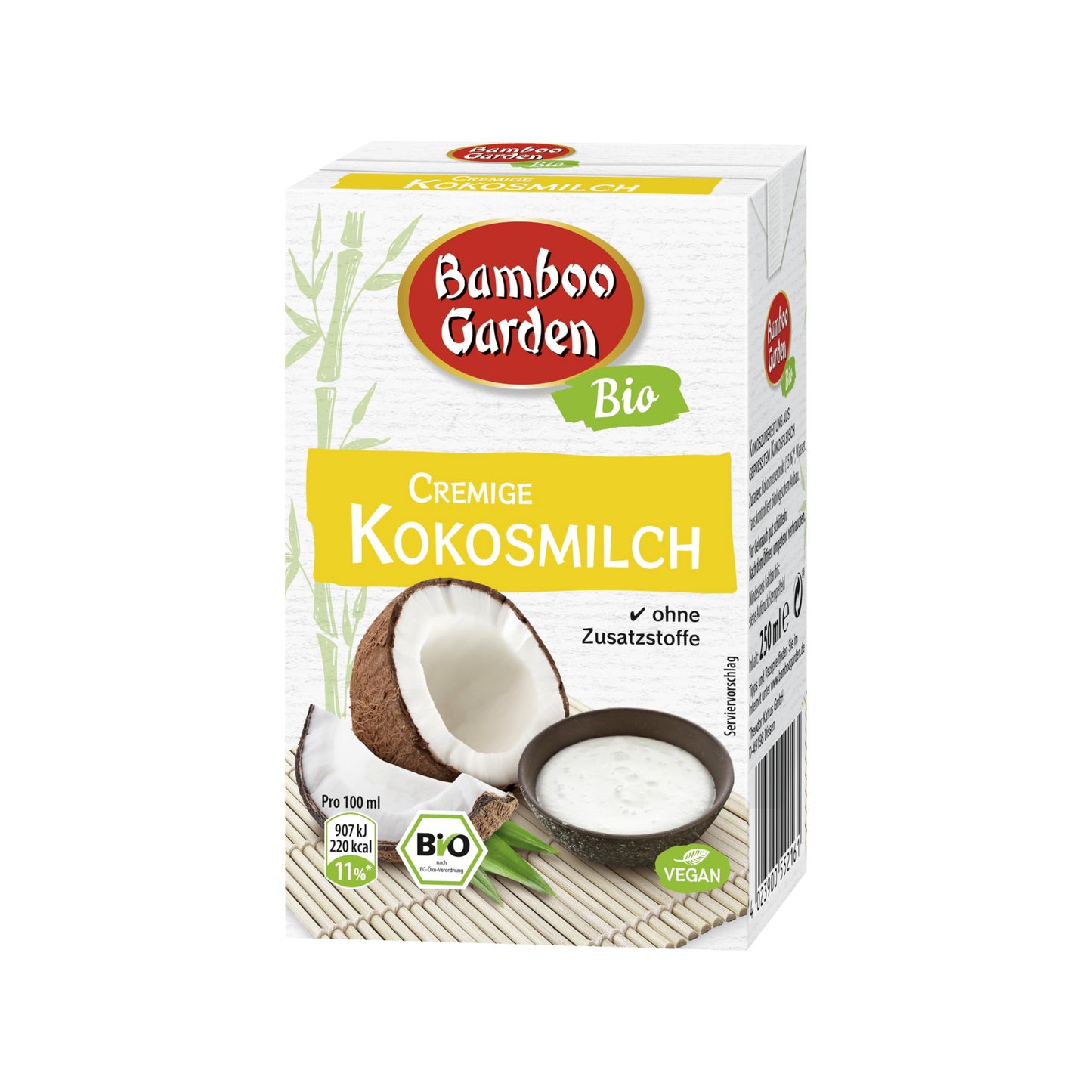 Bio Bamboo Garden Kokosmilch 250ml