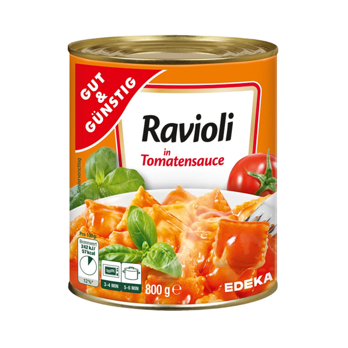 GUT&GÜNSTIG Ravioli in Tomatensauce 800g