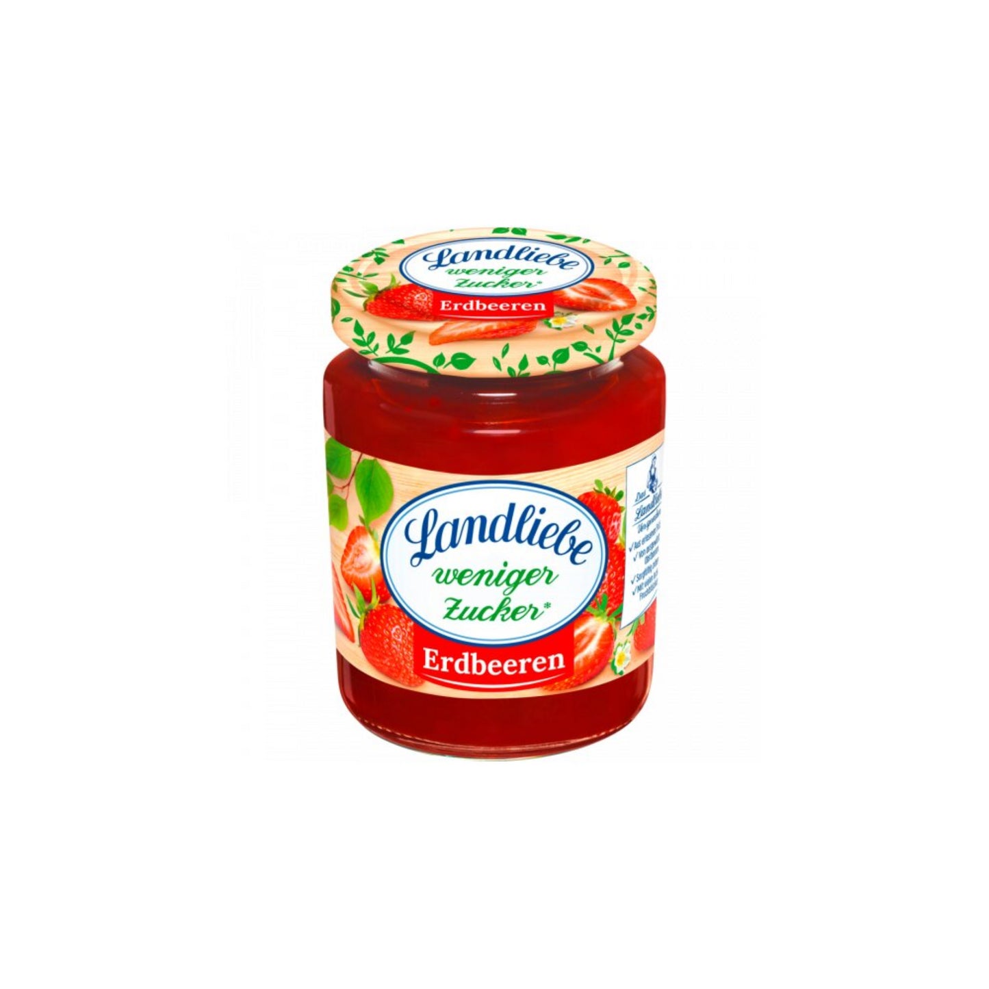 Landliebe Fruchtaufstrich Erdbeere weniger Zucker 180g