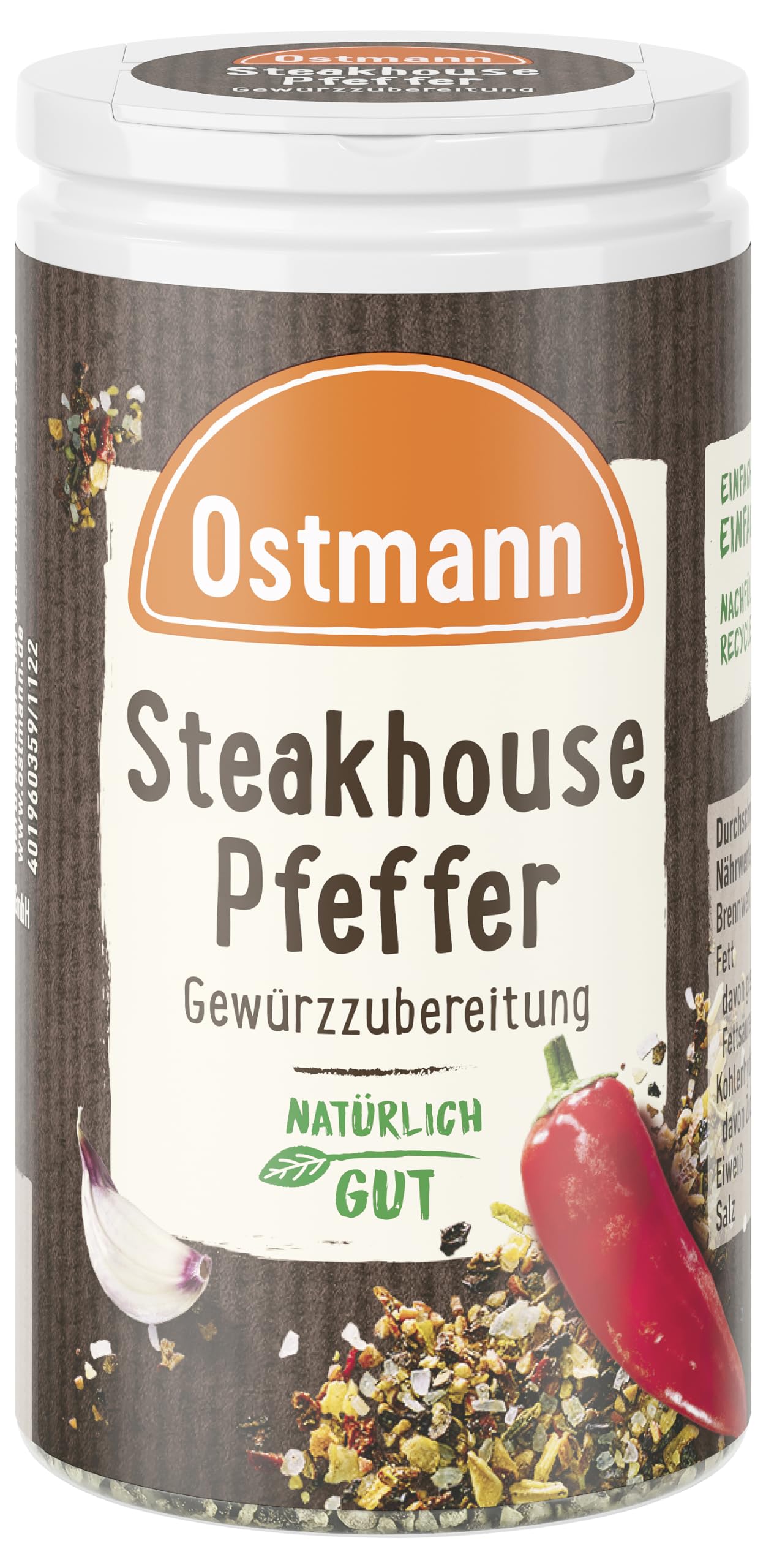 Ostmann Steakhouse Pfeffer 50g