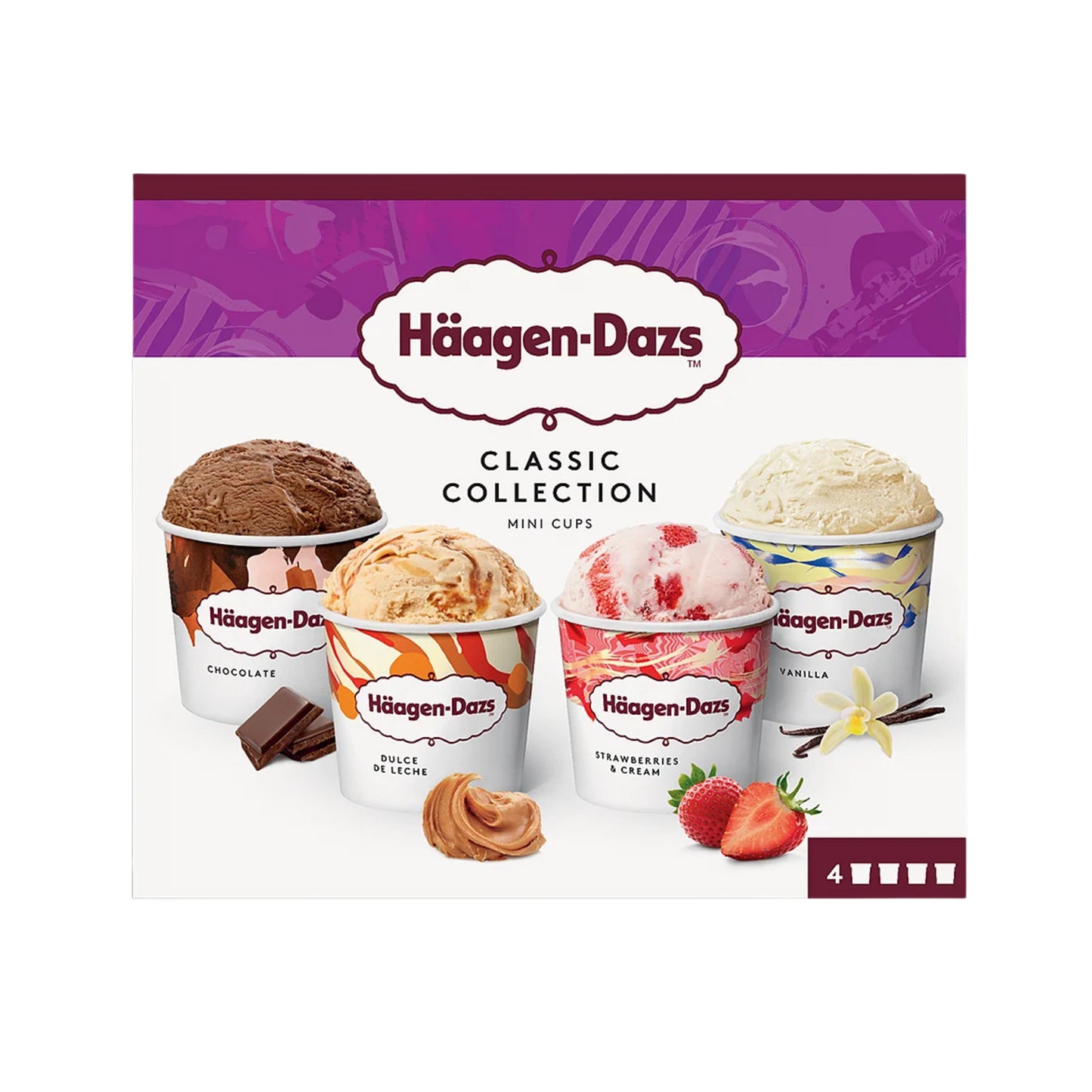 Häagen Dazs Classic Collect 4x95ml