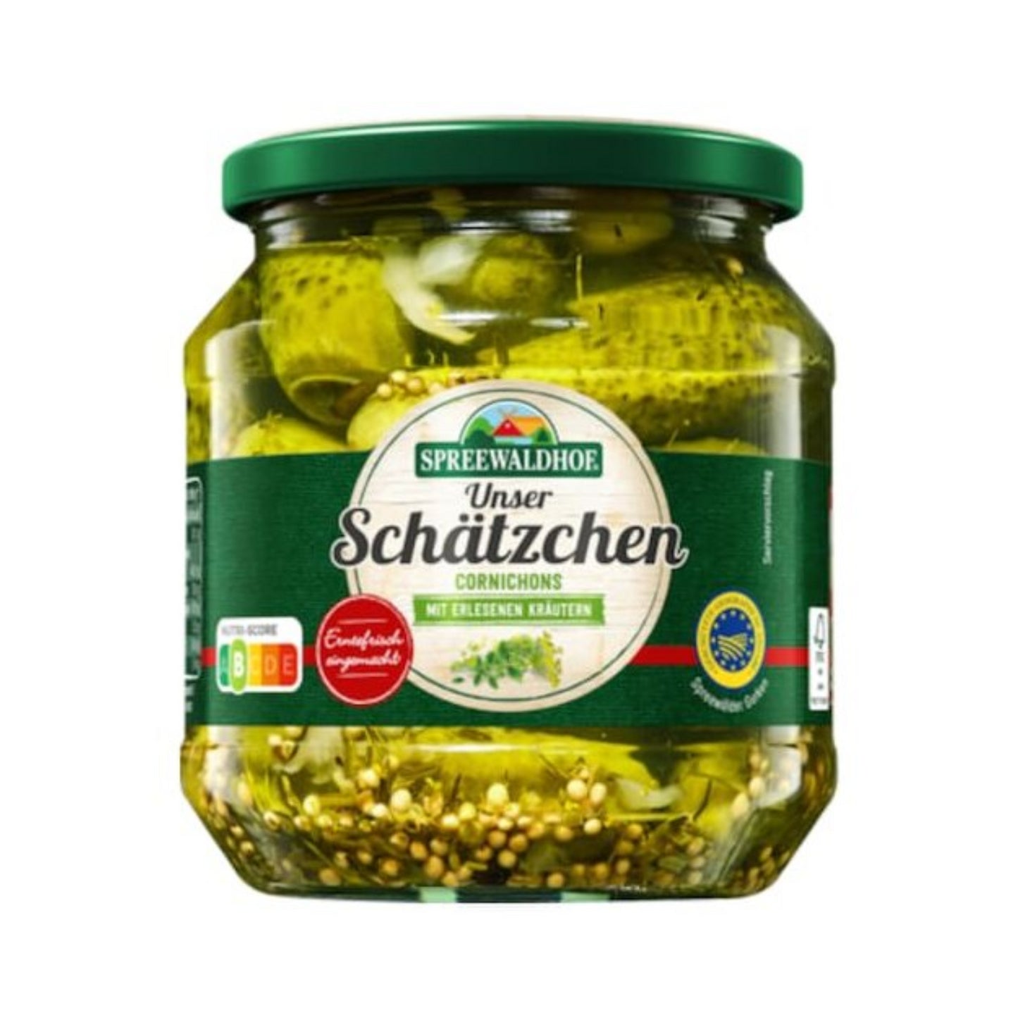 Spreewaldhof Unser Schätzchen Cornichons Kräuter (Spreewälder Gurken) 530g