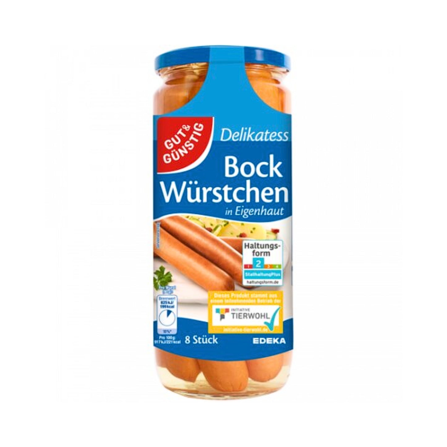 GUT&GÜNSTIG Bockwürstchen 8ST 1kg QS ITW