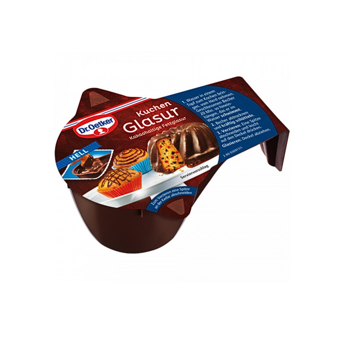 Dr.Oetker Becherglasur Hell 125g