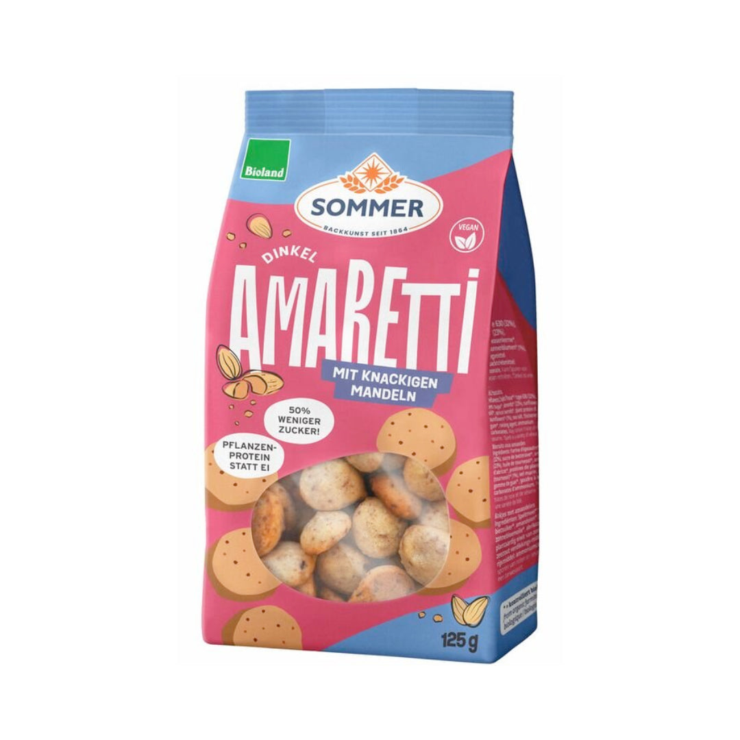 Bio Sommer Dinkel Amaretti mit Mandeln 125g