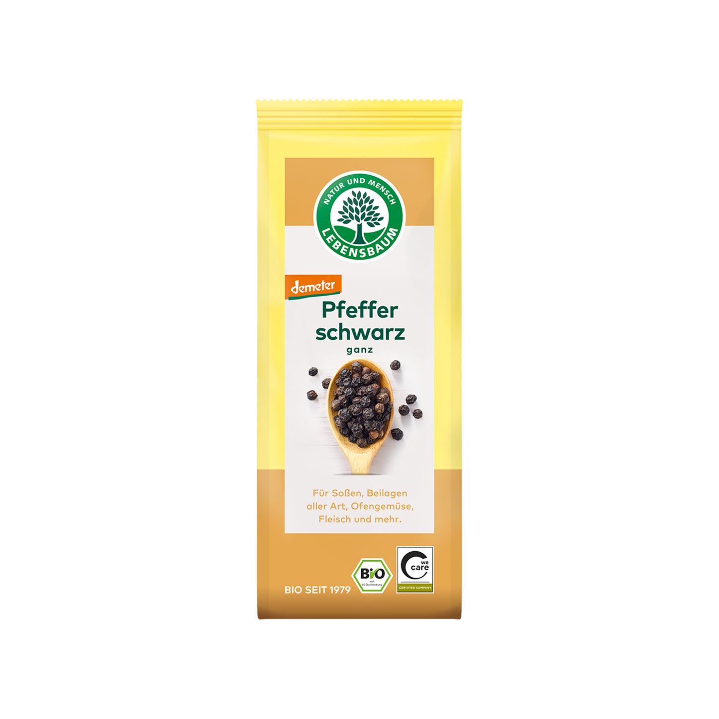 Bio Lebensbaum Pfeffer schwarz ganz 45g
