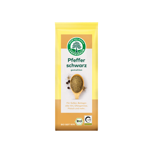 Bio Lebensbaum Pfeffer schwarz gemahlen 50g