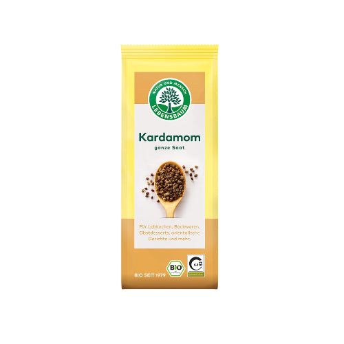 Bio Lebensbaum Kardamom ganz geschält 50g