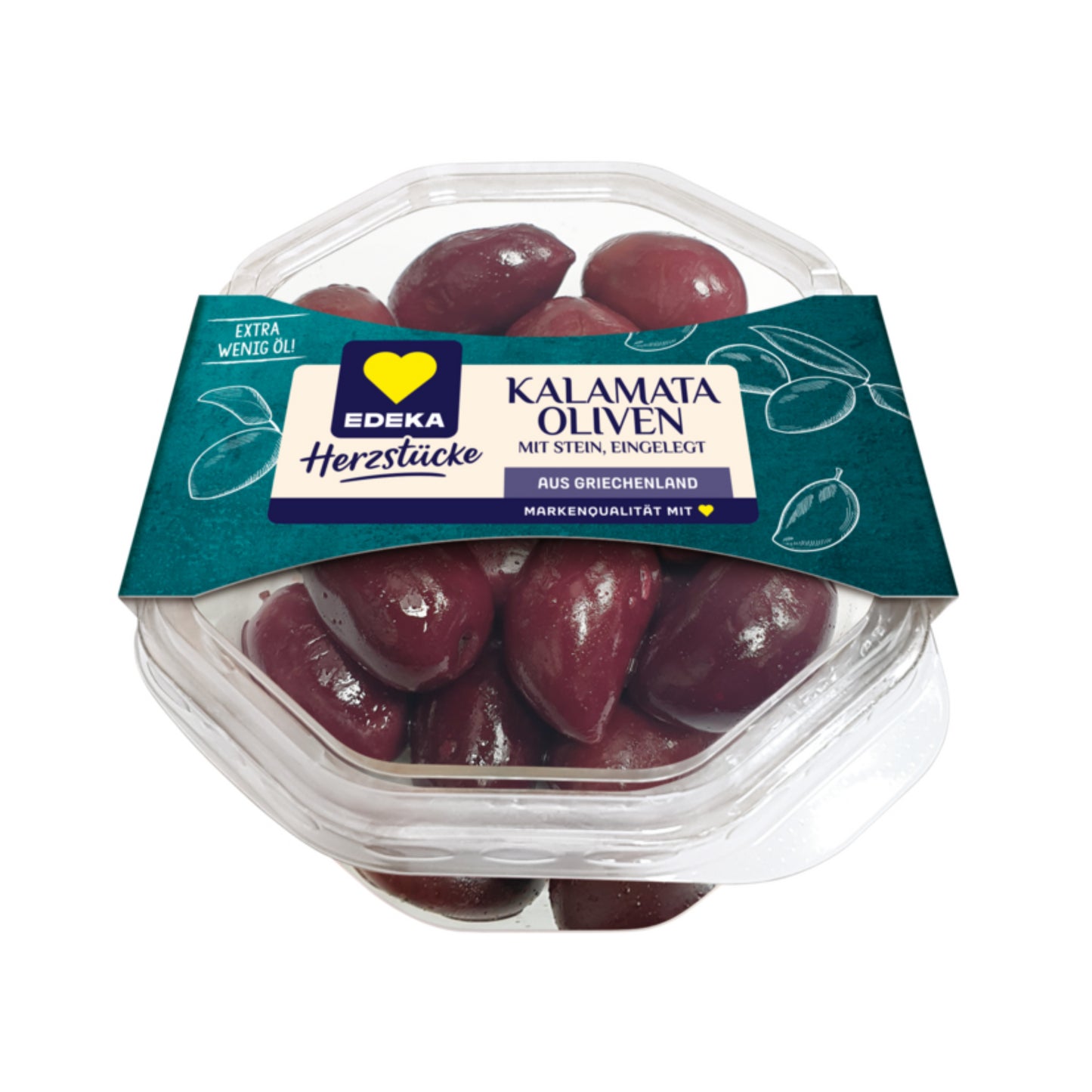 EDEKA Herzstücke Kalamata Oliven mit Stein 150g
