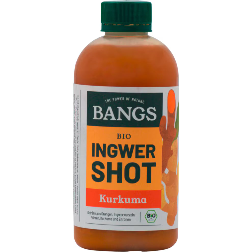 Bio Bangs Ingwer Shot mit Kurkuma 0,3l DPG