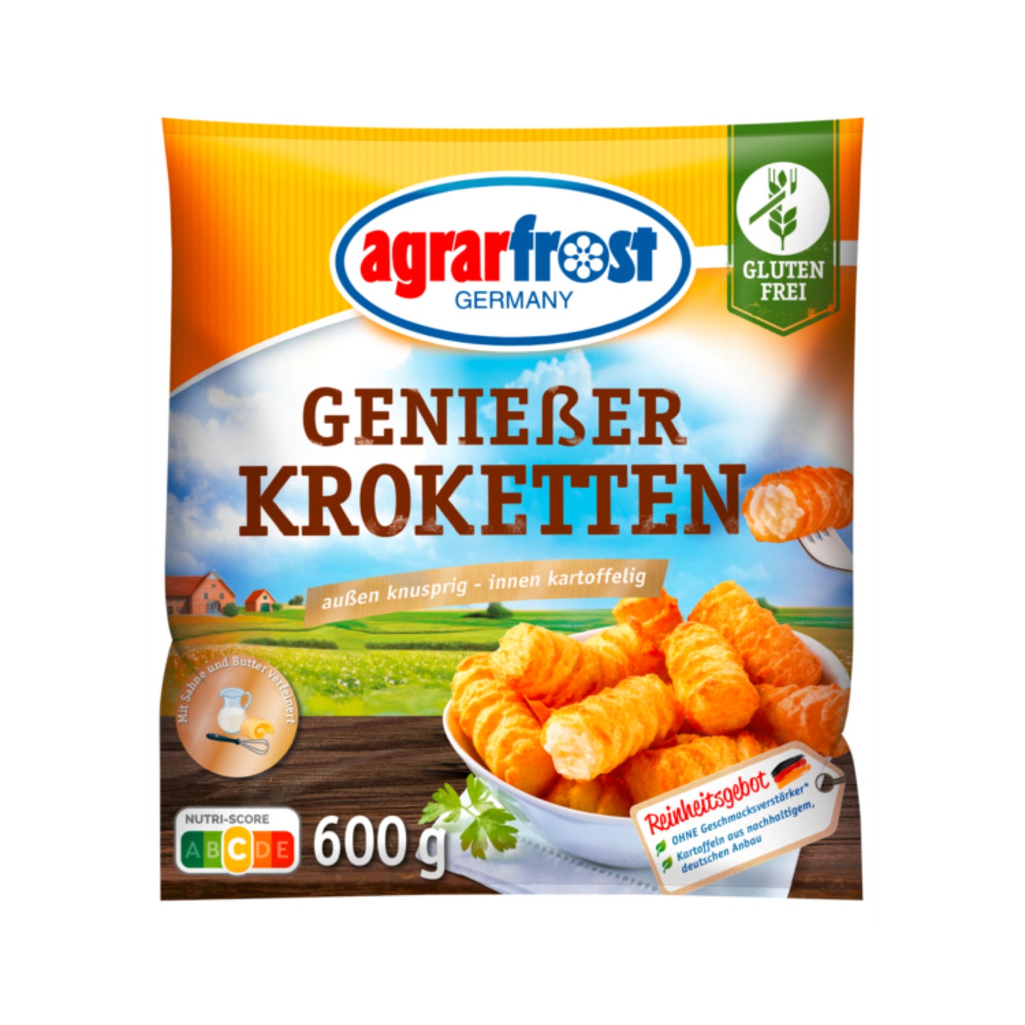 Agrarfrost Genießer Kroketten glutenfrei 600g
