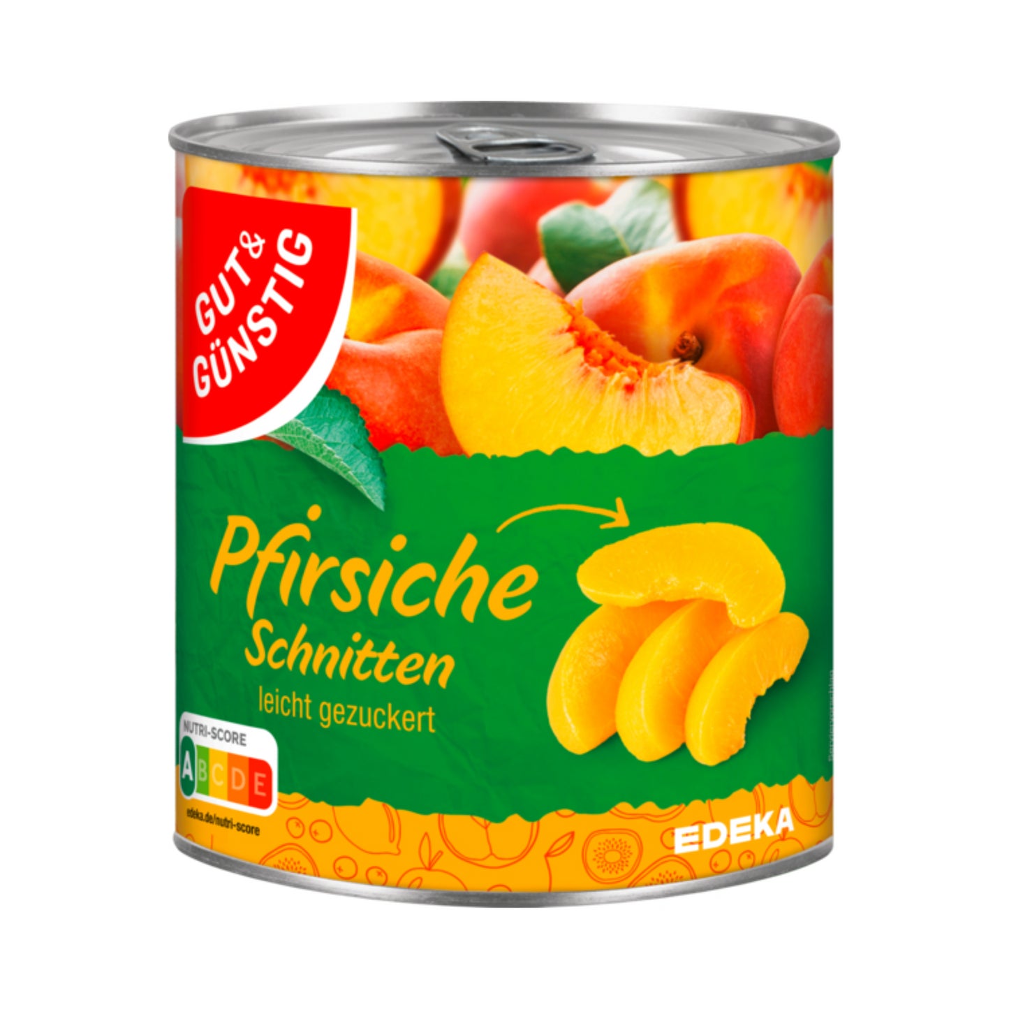 GUT&GÜNSTIG Pfirsiche in Schnitten leicht gezuckert 820g