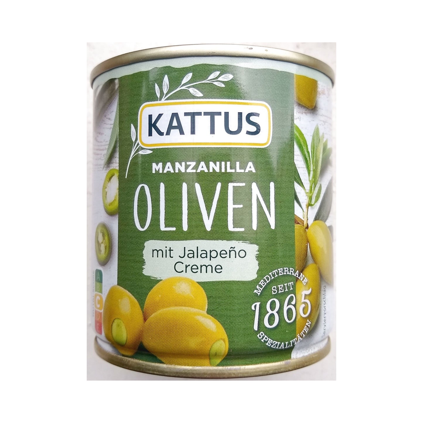 Kattus Spanische Oliven mit Jalapenocreme 200g