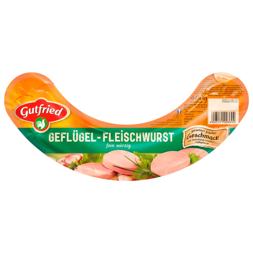 Gutfried Geflügel Fleischwurst 400g