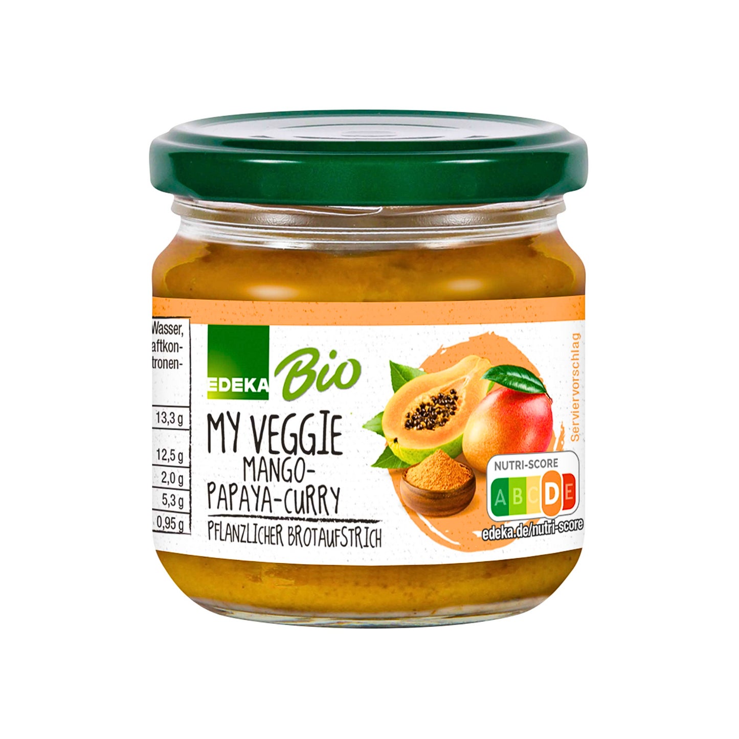 Bio EDEKA My Veggie Veganer Brotaufstrich Curry Mango Papaya 180g