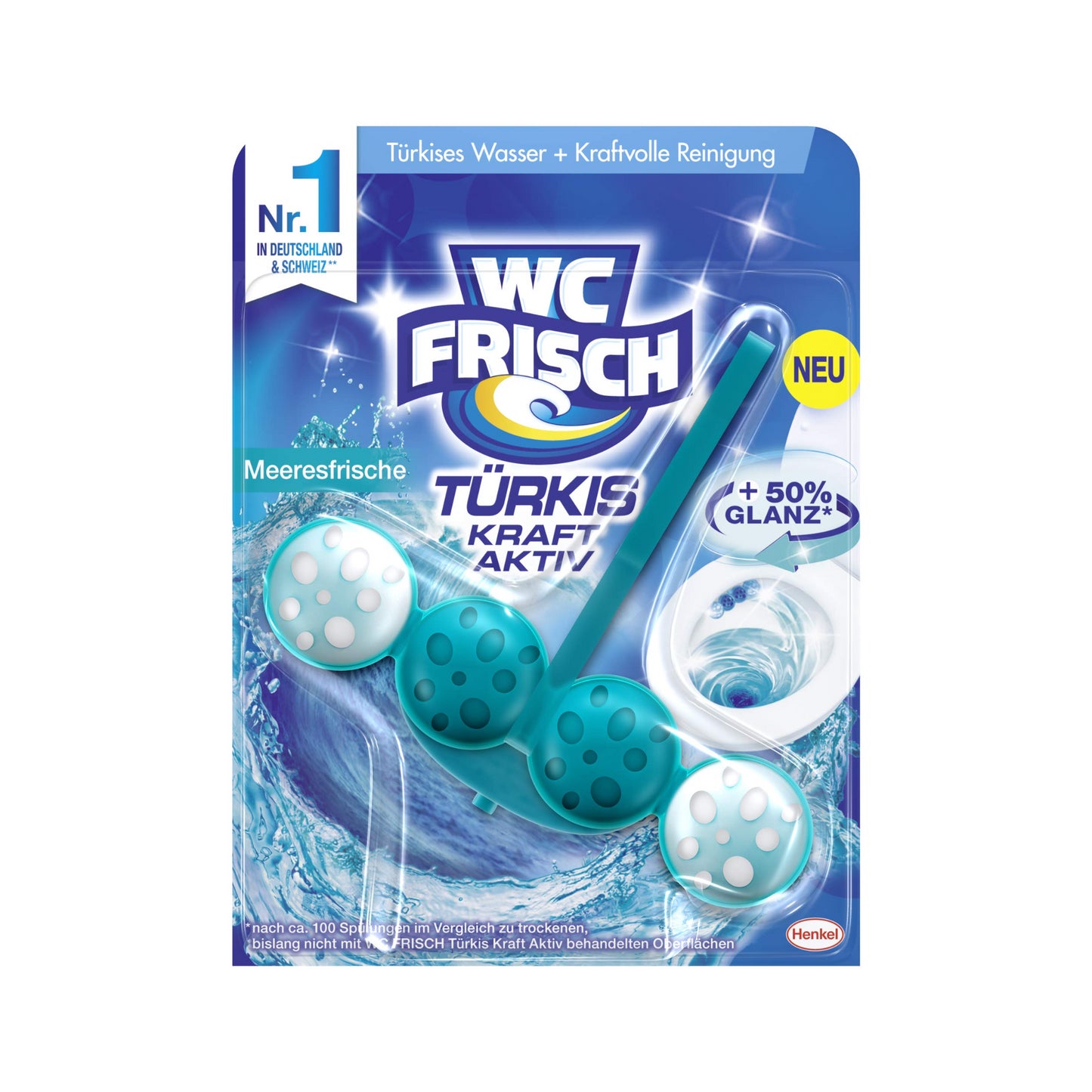 WC Frisch Kraft-Aktiv Türkisspüler Meeresfrische 50g
