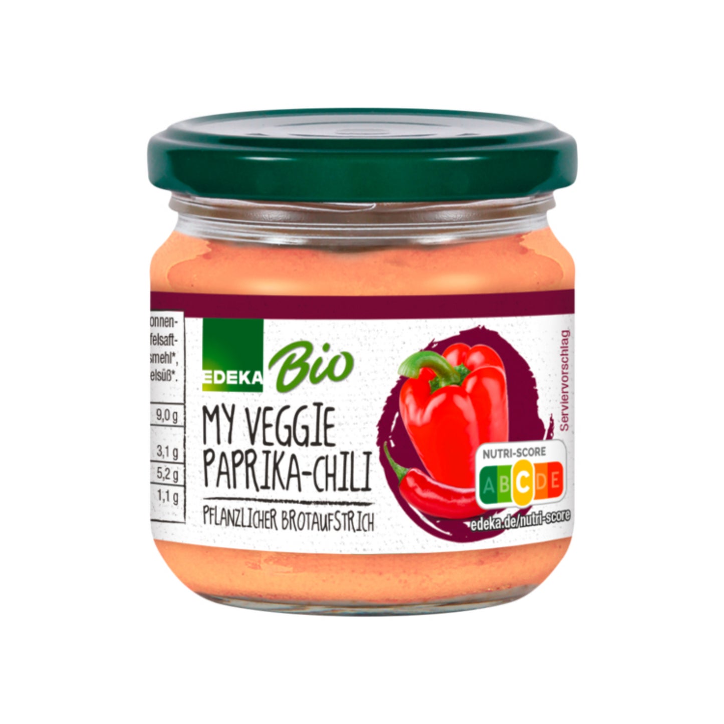 Bio EDEKA My Veggie Vegane Streichcreme Paprika Chili 180g