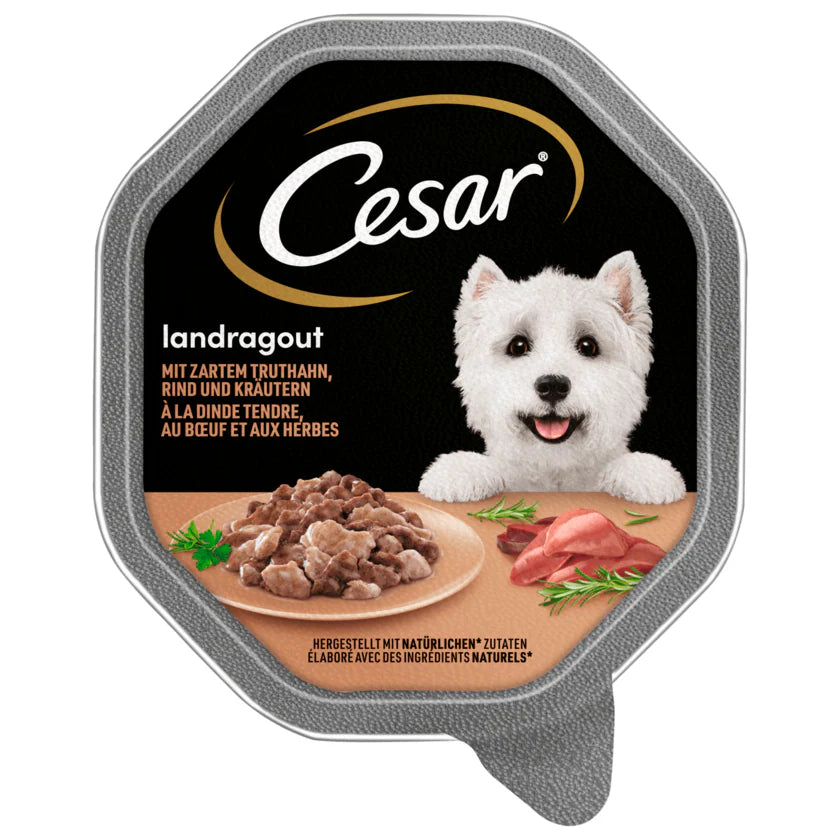 Cesar Landragout mit Truthahn, Rind und Kräutern 150g