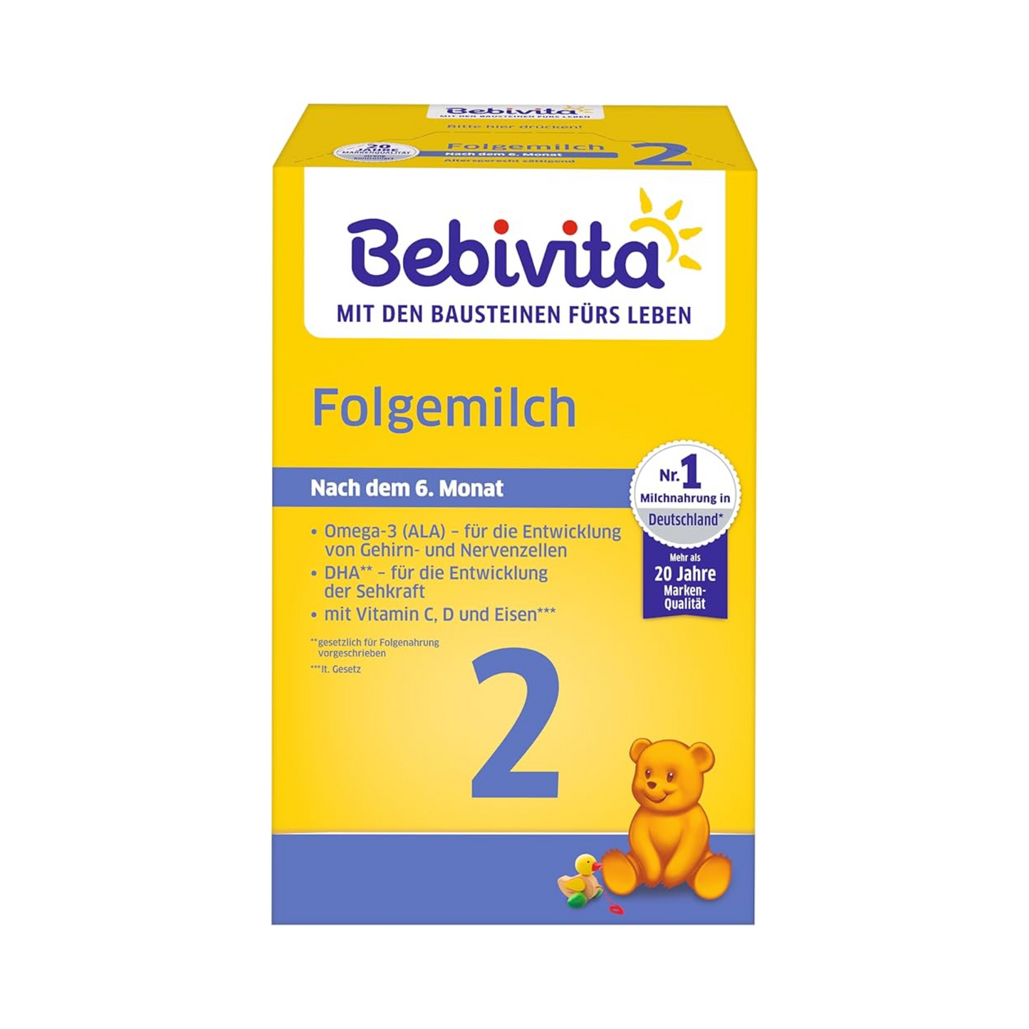 Bebivita 2 Folgemilch nach dem 6.Monat 500g